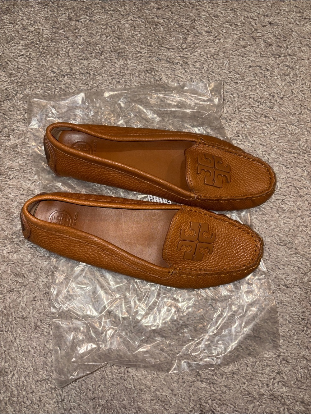 Tory Burch Cognac Leather flats